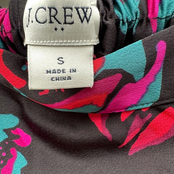 J. Crew Black Floral A-Line Skirt - Picture 4 of 10